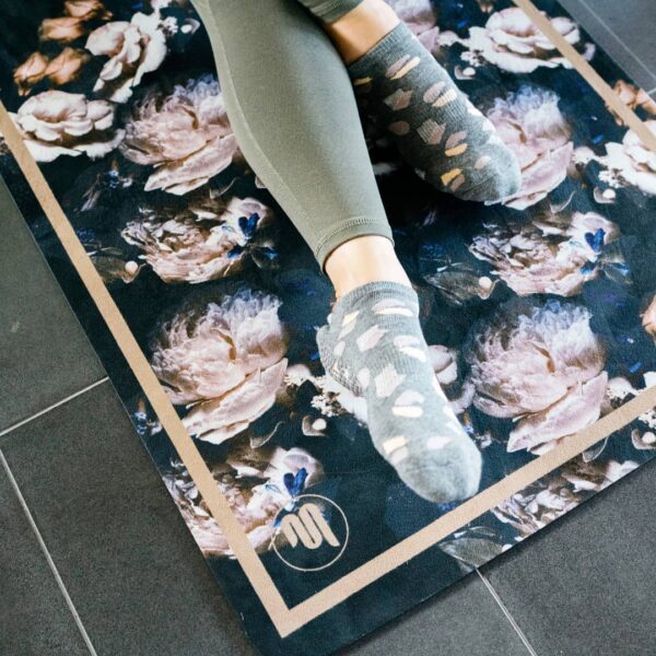 Floral Yoga Mat - Vegan Suède - 3 mm - MoveActive - Afbeelding 6