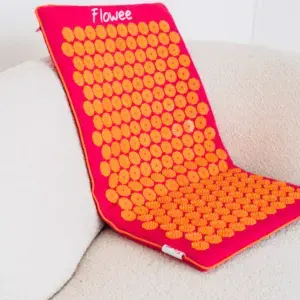 Spijkermatje Flowee - Eco - Groot - Fuchsia & Oranje