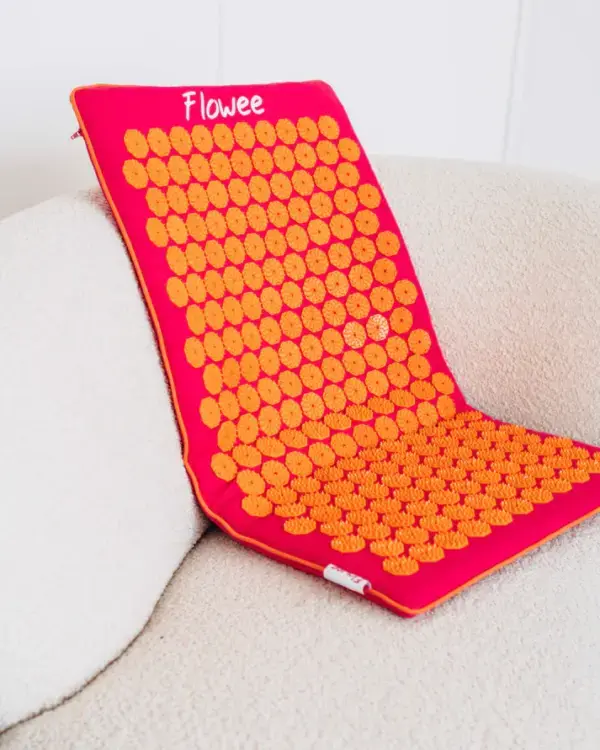 Spijkermatje Flowee - Eco - Groot - Fuchsia & Oranje