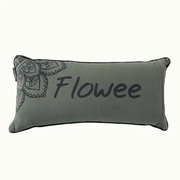 Flowee Spijkerkussen – Groen & Grijs