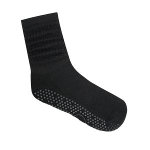 Antislip Sokken Crew Scrunch Zwart – MoveActive L (44 - 48)