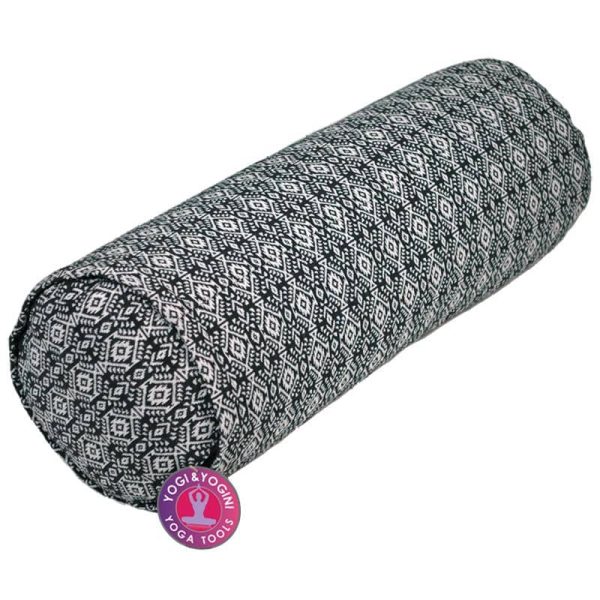 Bolster Kussen Rond - Zwart/Wit