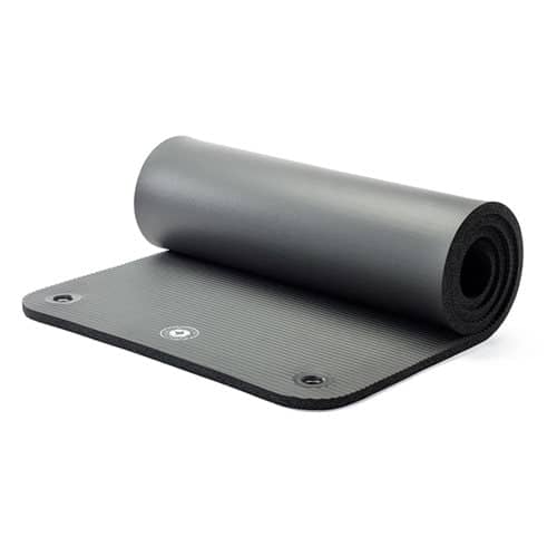 Deluxe Pilates Mat Grijs Met Oogjes - 15mm