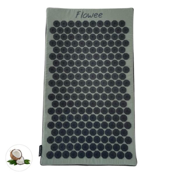 Flowee Spijkermat Eco Groot Grijs/Wit