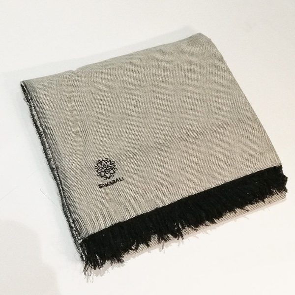 Handgeweven Biologische Katoenen YogaDeken - Samarali Beige