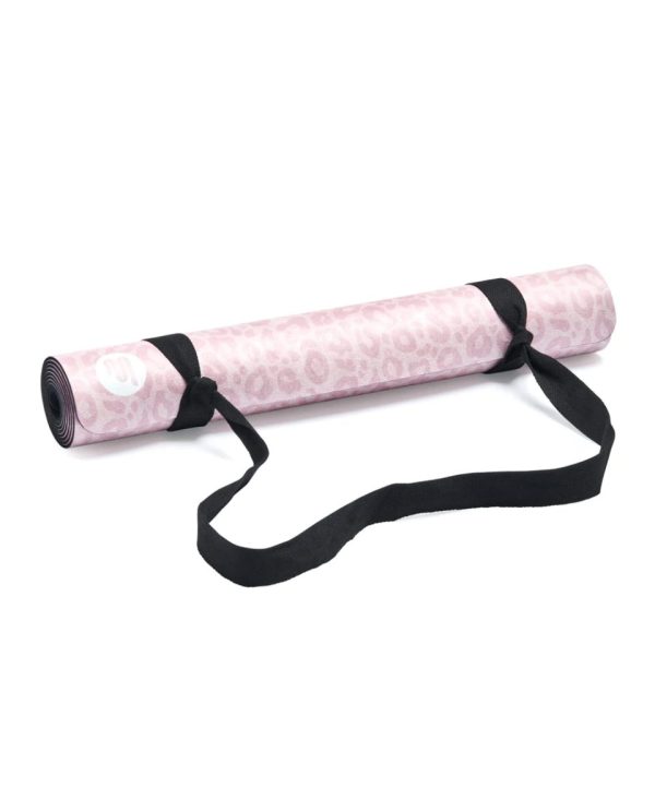 Luxe Eco Yoga Mat Dusty Pink Cheetah - 3 mm - MoveActive