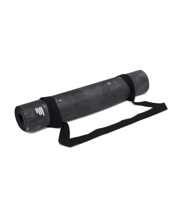 Luxe Eco Yoga Mat White & Grey Marble - 3 mm - MoveActive