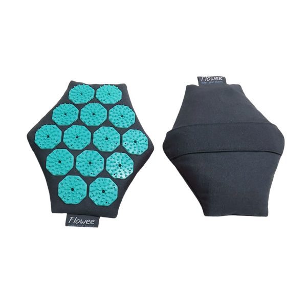 Massage Hand Grijs/Zeegroen
