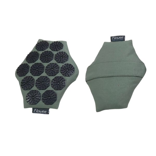 Massage Hand Grijs/Zeegroen