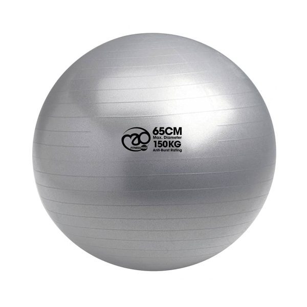 Fitness Pilates Bal - 150 kg, 65 cm met pomp
