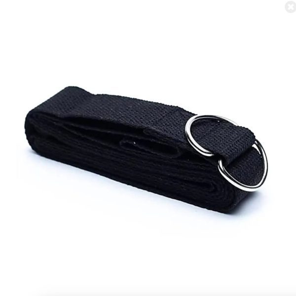 Yoga Riem D-Ring - 2,50 m Zwart