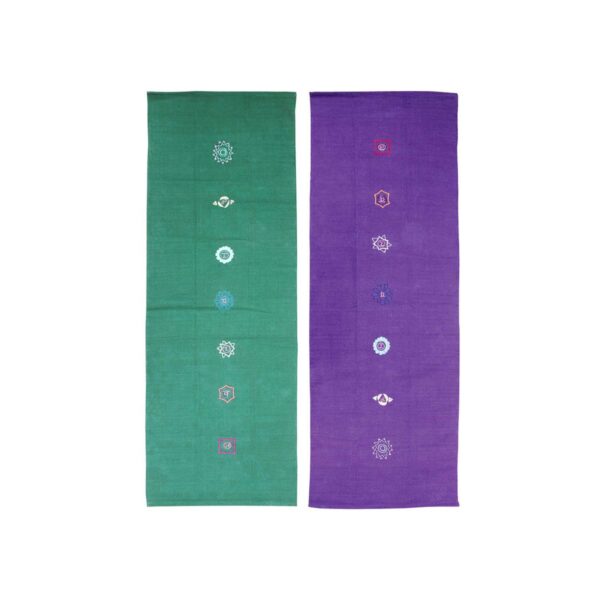 Katoenen Yoga Kleed - Chakra - 200 x 70 cm - Paars