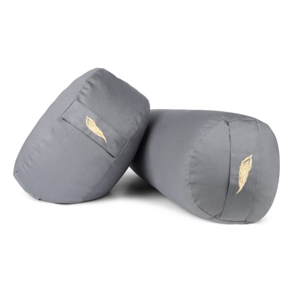 Grijze Yoga Bolster Mindbaas
