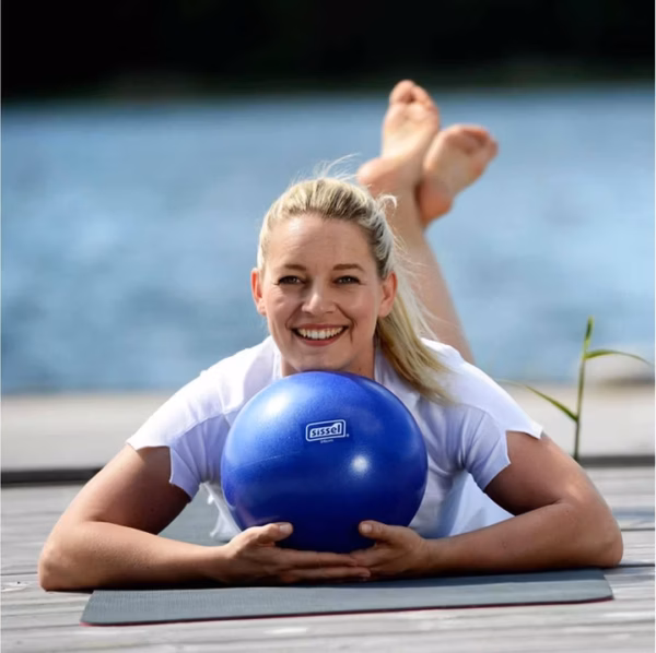 Sissel Pilates Bal - 22 cm - Blauw