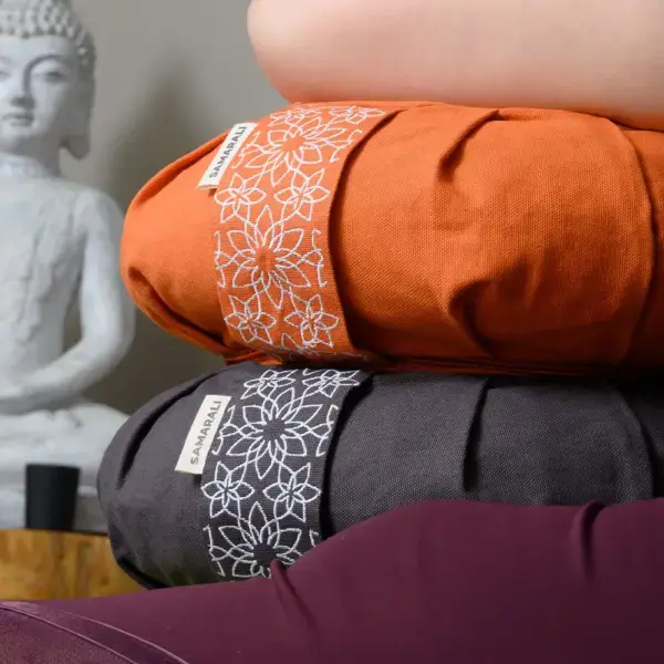 Meditatiekussen Oranje - Halve Maan - Samarali
