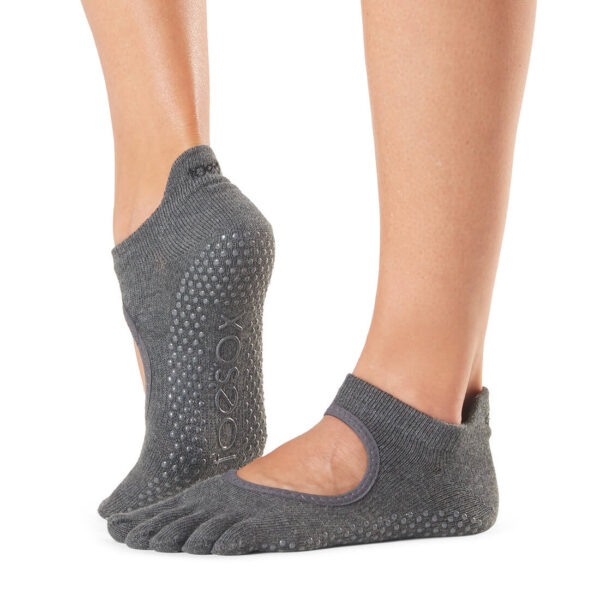 Charcoal Grey Ballerina - Antislip Teensok - ToeSox