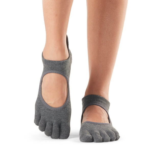 Antislip Sokken Bellarina Met Tenen Charcoal Grey - ToeSox S (36 - 38,5)
