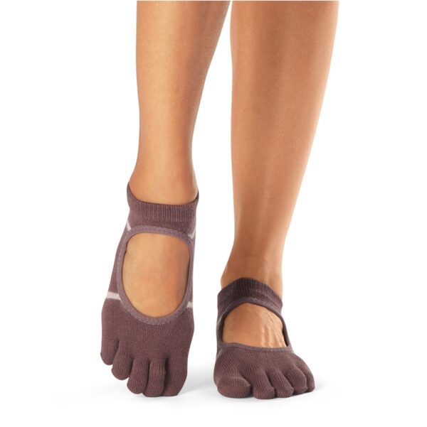 Antislip Sokken Bellarina Met Tenen Quartz Wave Stripe - ToeSox M (39 - 42,5)