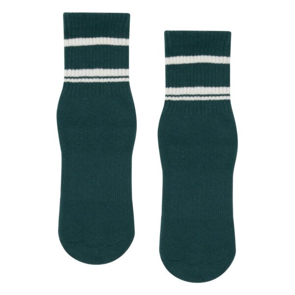 Ribbed Sporty Stripe - Antislip Sokken Sport - Groen - MoveActive