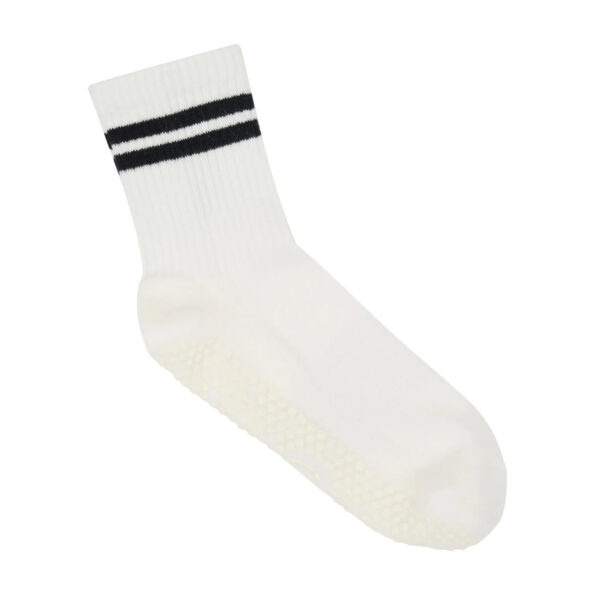 Antislip Sokken Crew Ribbed Sporty Stripe Wit – MoveActive S (36 - 39)