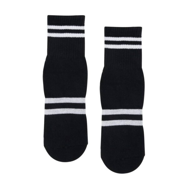 Ribbed Sporty Stripe - Anti Slip Sportsokken - Zwart - MoveActive