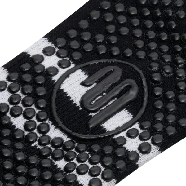 Antislip Sokken Crew Ribbed Sporty Stripe Zwart - MoveActive L (44 - 48)