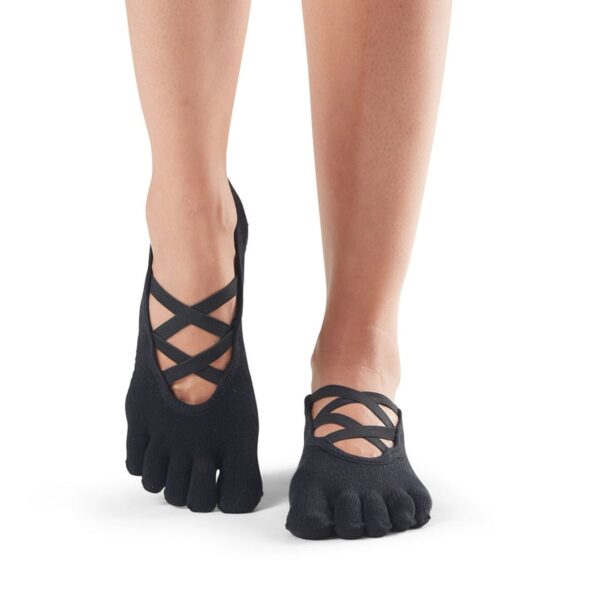 Antislip Sokken Elle Met Tenen Zwart - ToeSox M (39 - 42,5)