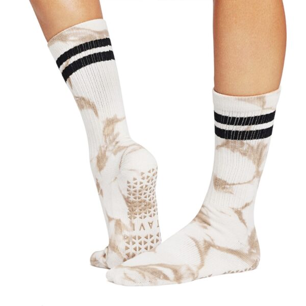 Camel Tie Dye - Hoge Sportsokken Dames - Tavi Noir