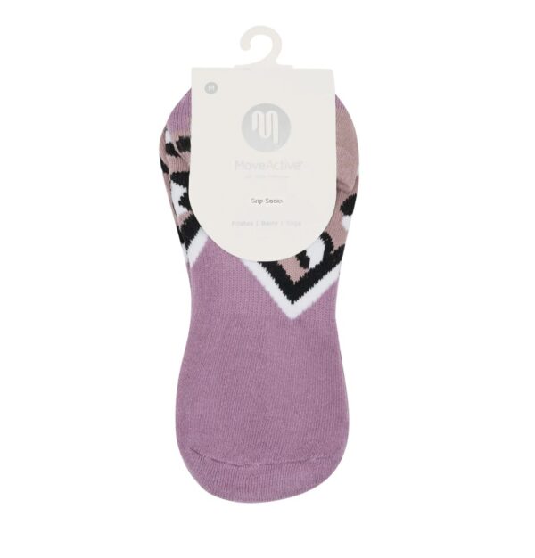Antislip Sokken Low Rise Cheetah Volley Fawn &amp; Mauve - MoveActive M (40 - 43)