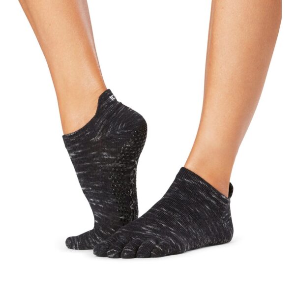 Black Space Dye - Sneakersokken Antislip - ToeSox