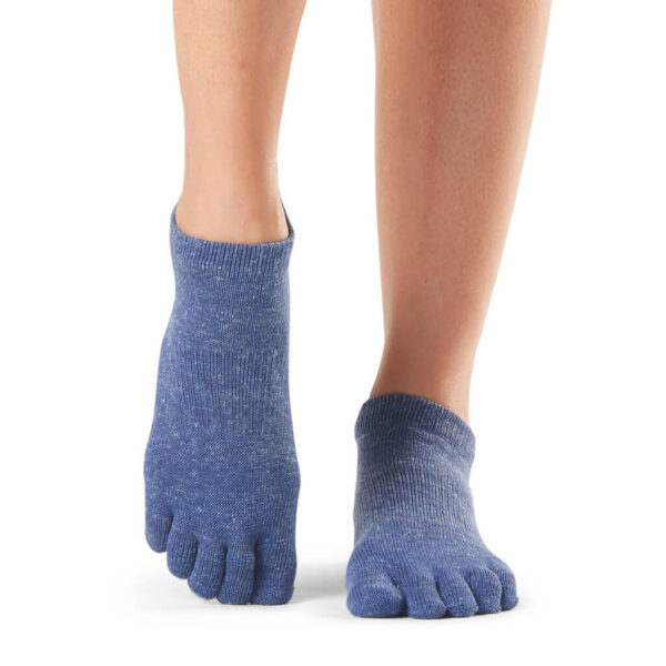 Antislip Sokken Low Rise Met Tenen Navy - ToeSox S (36 - 38,5)