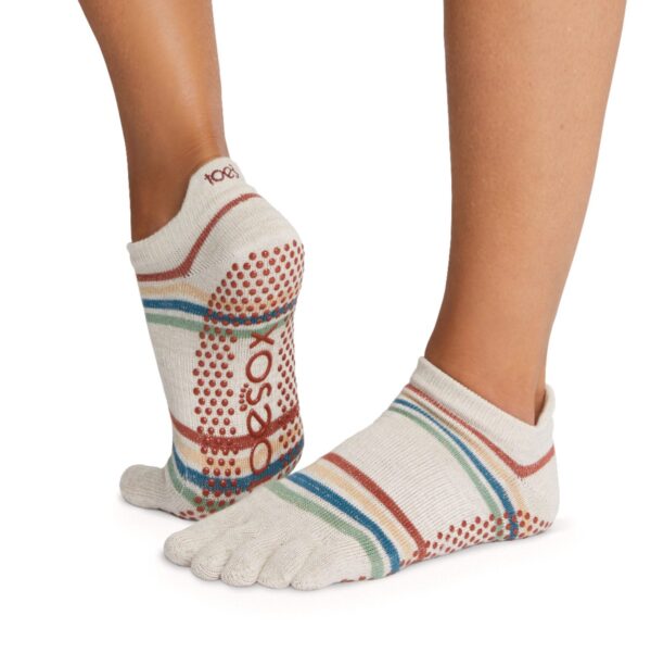 Vintage Rainbow - Teensokken Yoga - ToeSox