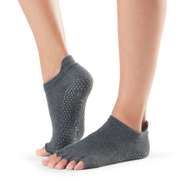 Charcoal Grey - Antislip Sneaker Sokken zonder Tenen - ToeSox