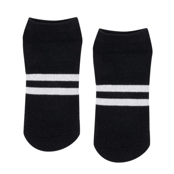Sporty Stripe - Antislip Sok - Zwart - MoveActive