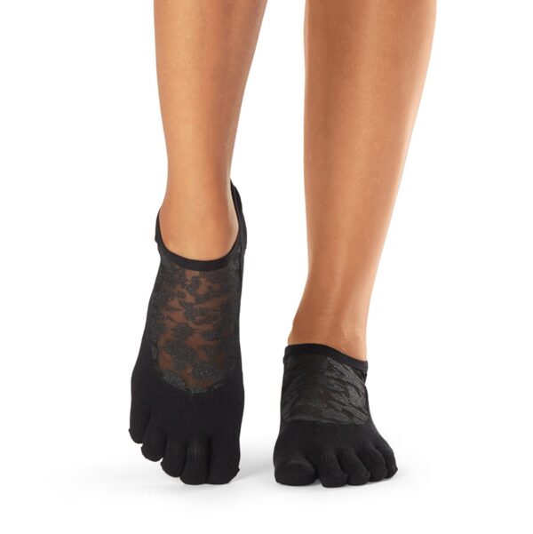Antislip Sokken Luna Met Tenen Black Shine - ToeSox M (39 - 42,5)
