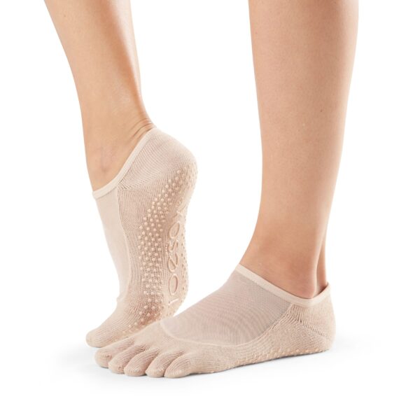 Luna - Dames Teensokken met grip - Nude - ToeSox