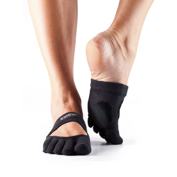 Antislip Sokken Releve Met Tenen Zwart - ToeSox L (43 - 45)