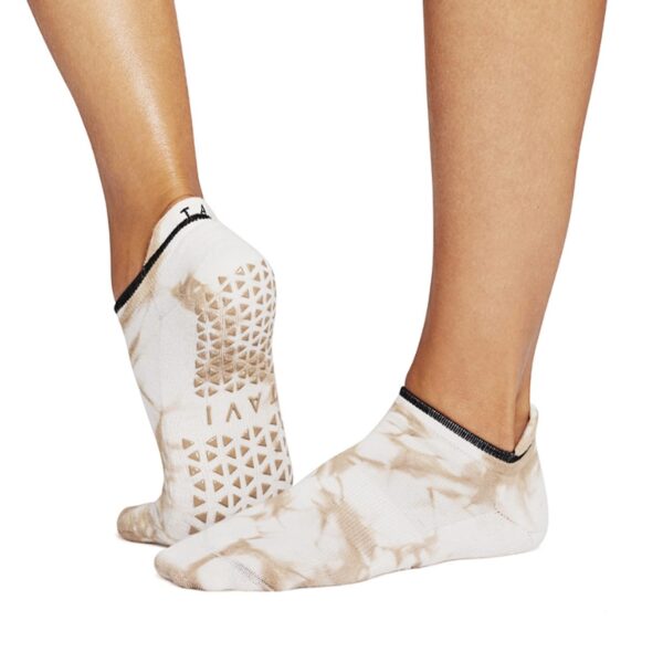 Camel Tie Dye - Anti Slip Yoga Sokken - Tavi Noir