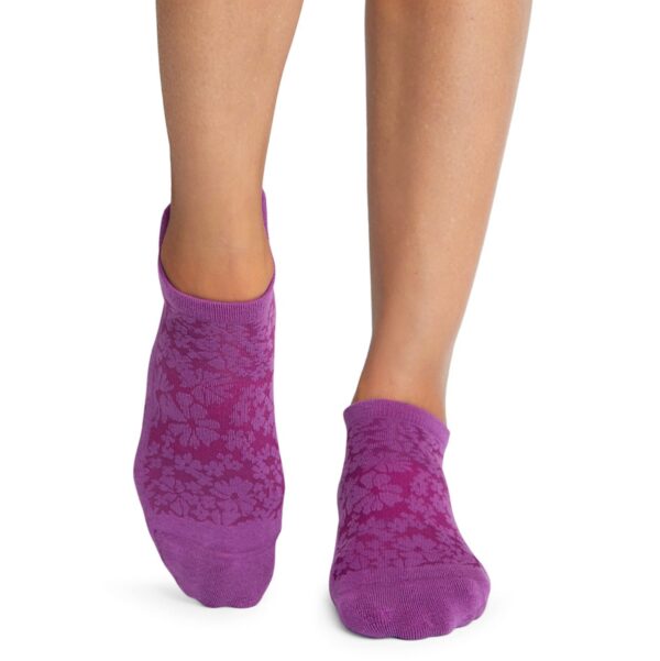 Antislip Sokken Savvy Violet Floral - Tavi Noir S (36 - 38,5)
