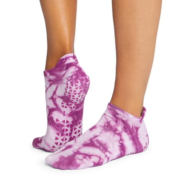 Violet Tie Dye - Hippe Sportsokken met grip - Tavi Noir