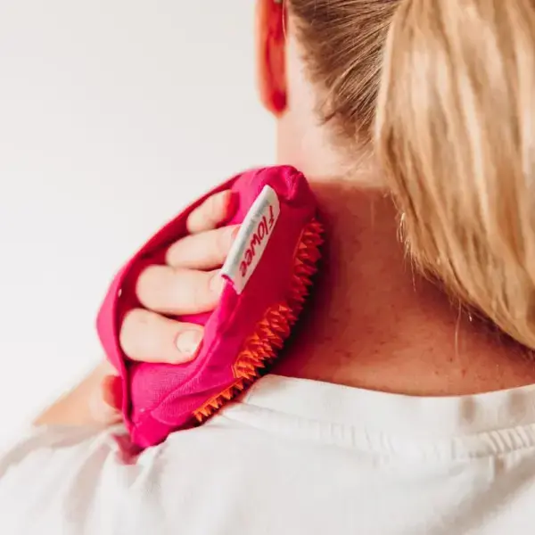 Massage Handschoen oranje