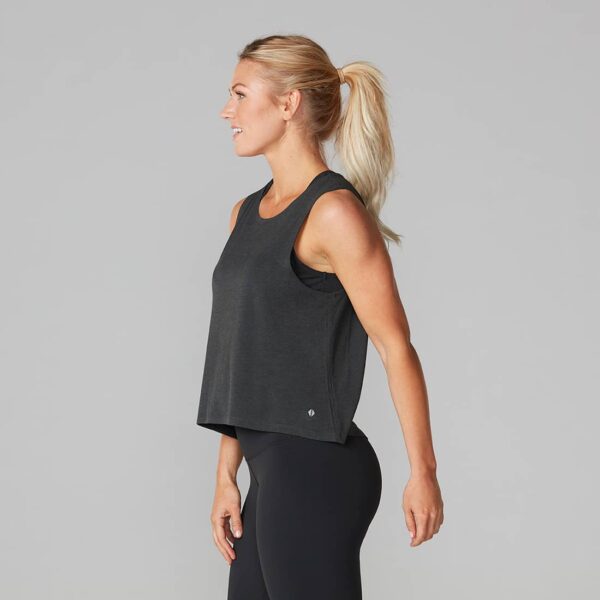 High Low Tank Top Charcoal – Tavi Noir S