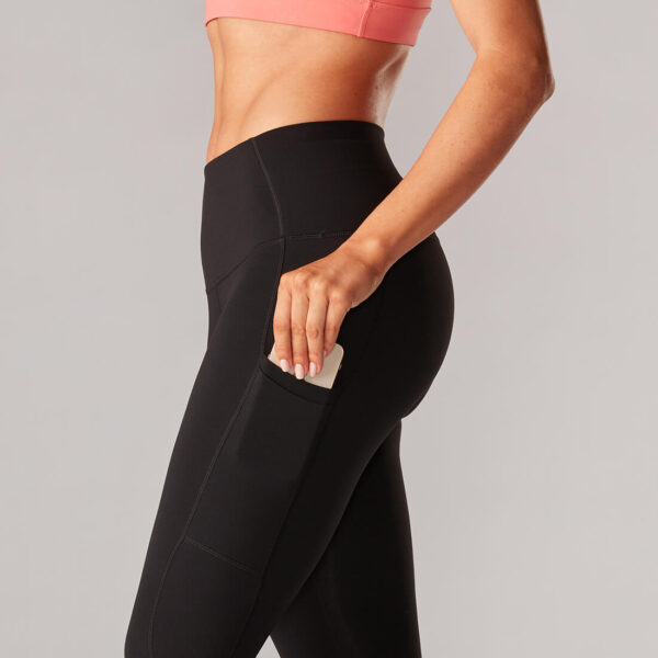 High Waisted 7/8 Sportlegging Stash &amp; Dash Ebony - Tavi Noir S
