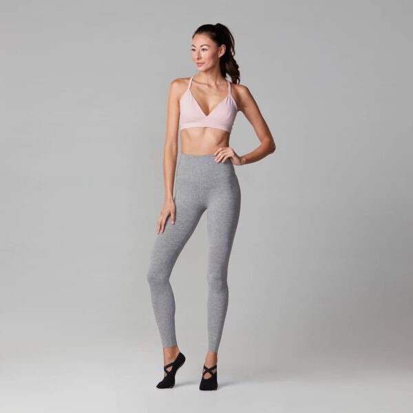High Waisted Sportlegging Heather Grey - Tavi Noir XL