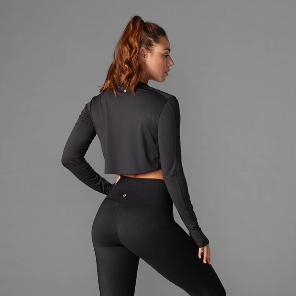 Long Sleeve Pleated Ebony - Tavi Noir XS
