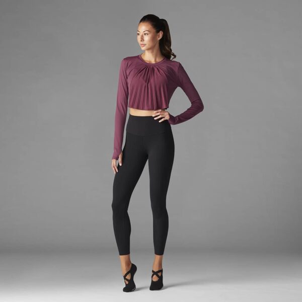 Long Sleeve Pleated Garnet - Tavi Noir XS