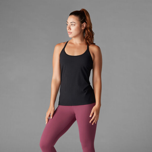 Noir Nuance - Geribde Tank Top