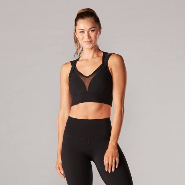 Mesh Miracle - Zwarte Sport BH