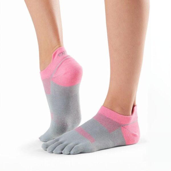 Lolo Flush - Anti Slip Sokken Yoga - Roze/Grijs - ToeSox