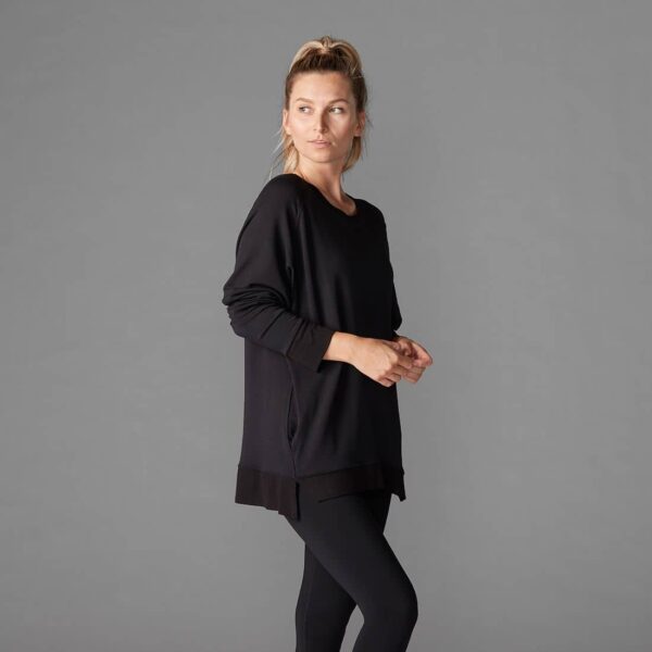 Charcoal Charm - Oversized Sport Trui Dames